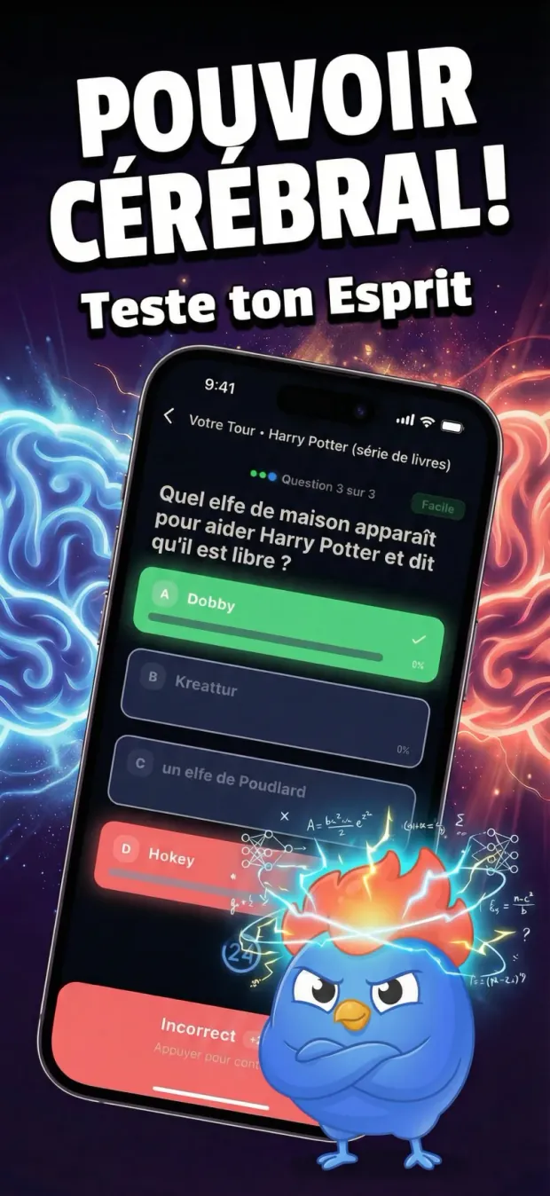 Une question de quiz dans LearnClash