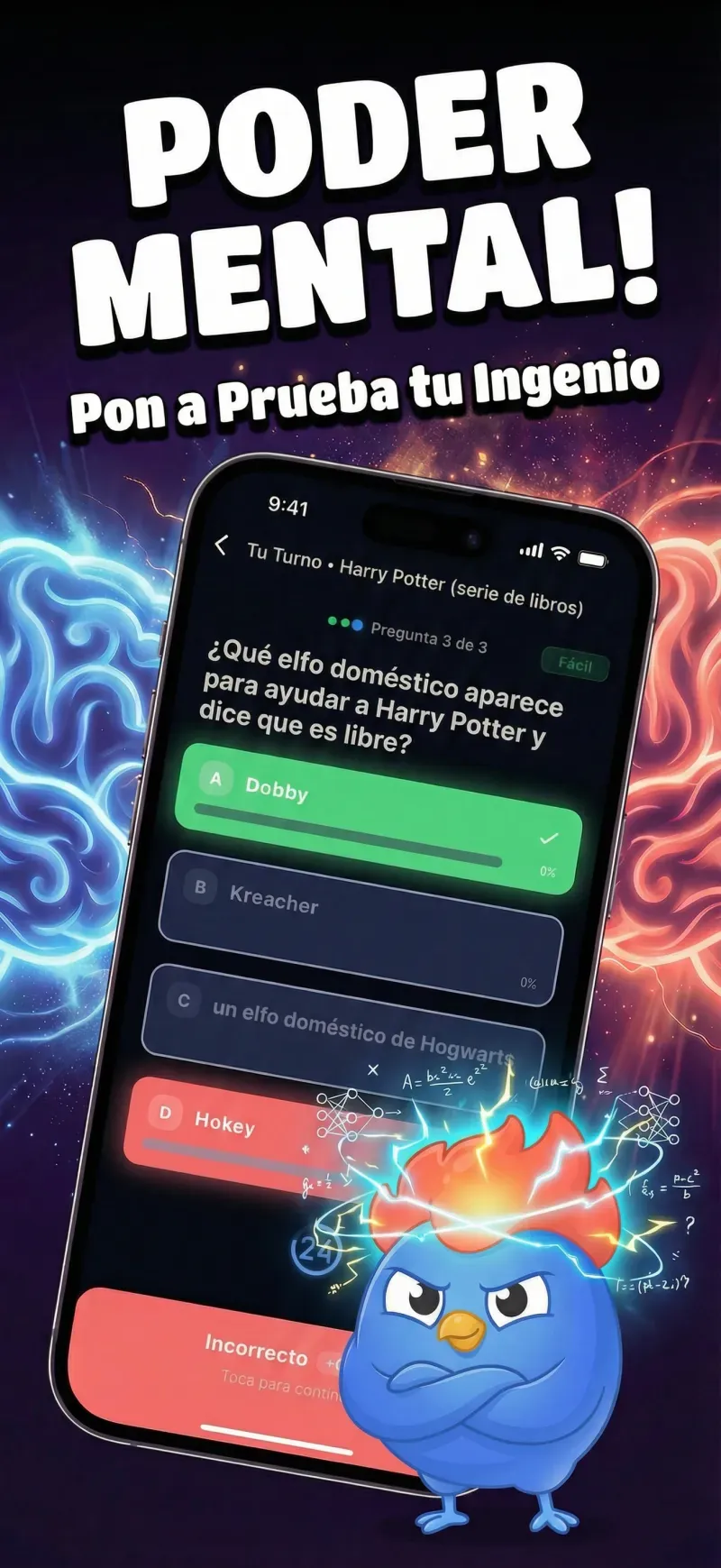 Una pregunta de quiz en LearnClash