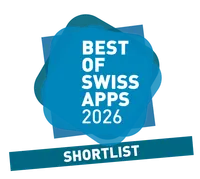 Best of Swiss Apps 2026 shortlist badge