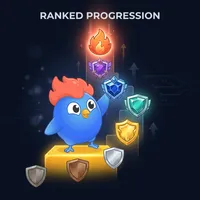 Ranked Progress: Win duels to gain ELO. Climb from Iron to Phoenix and track your knowledge growth.