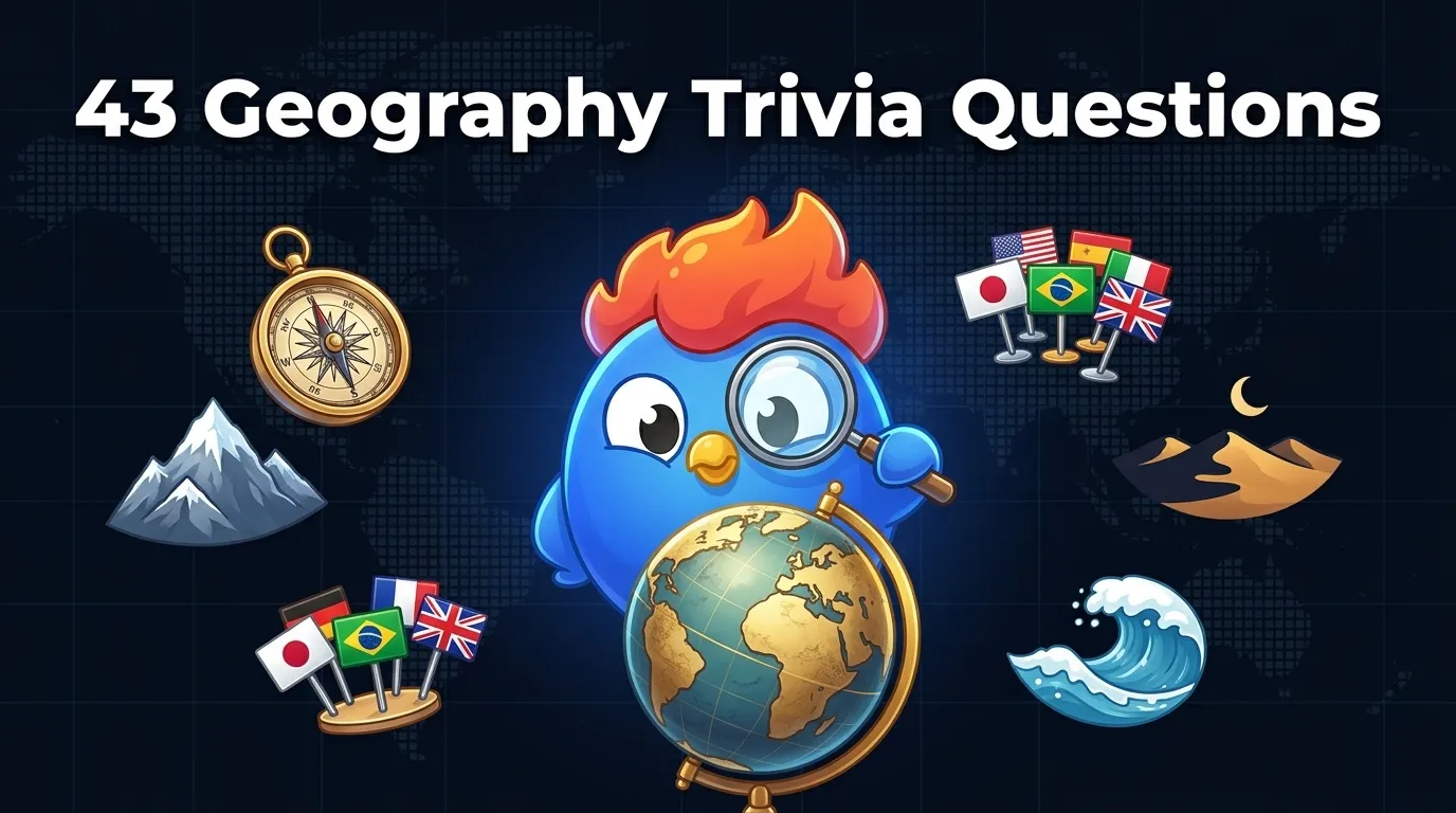 43 Geography Trivia Questions [With Answers]