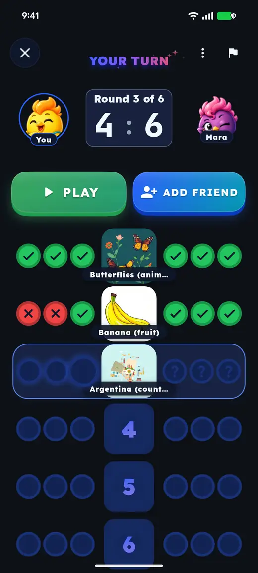 Your turn in round 3 of 6, one turn at a time with 72 hours per turn.
