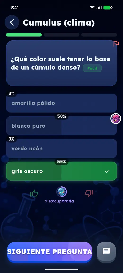 Spanish: dark grey is right; the opponent picked pure white.
