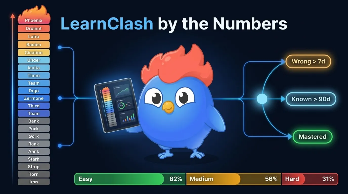 LearnClash by the Numbers [2026]: ELO, SRS & Data