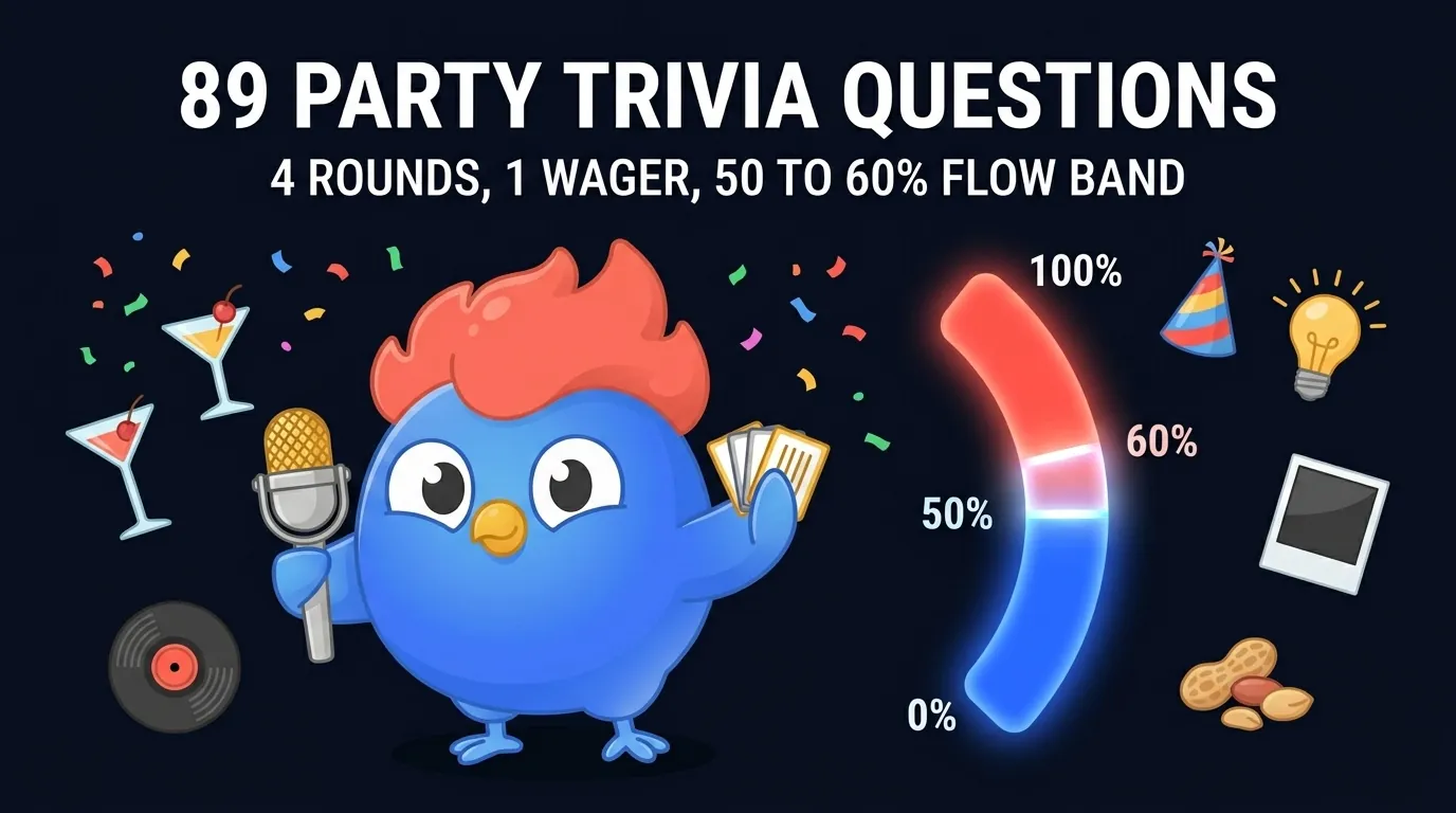 89 Party Trivia Questions [4-Round Host Script]
