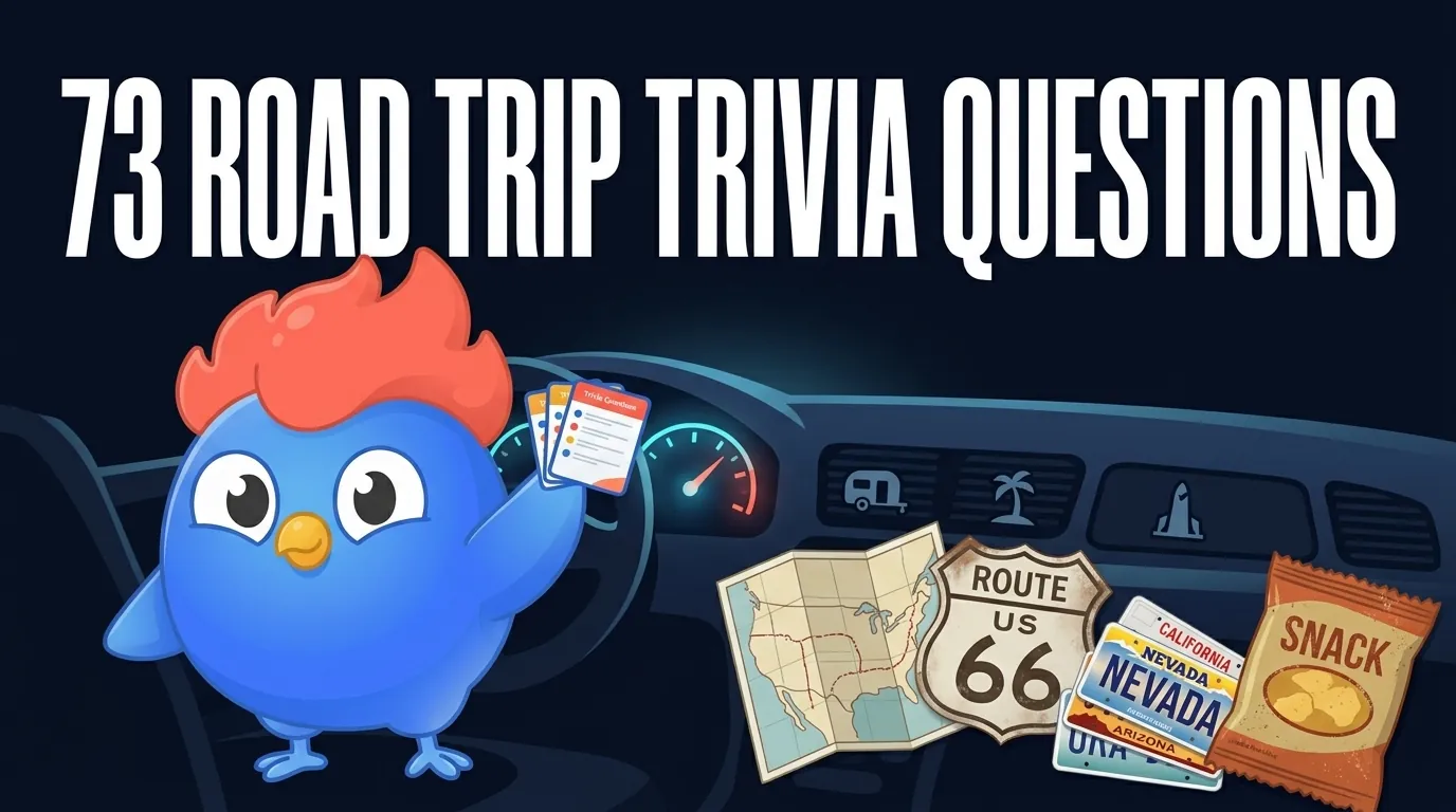 73 Road Trip Trivia Questions [For Long Drives]